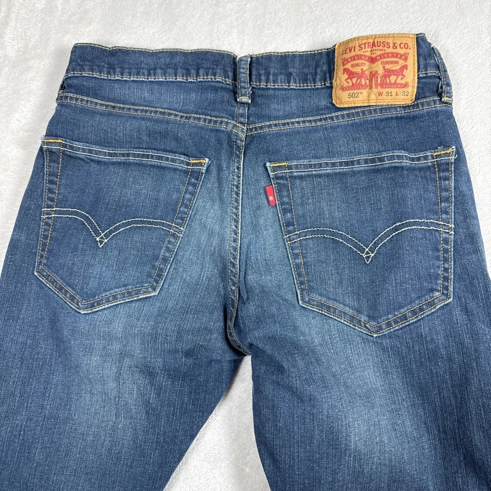 Levi's 502 Regular Taper Jeans Denim Jeans Mens size 31x32 (30X30)